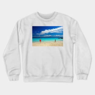 Generation gap in Vrika beach Crewneck Sweatshirt